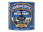 A 25l tin of Hammerite smooth-finish metal paint in blue, for protecting and decorating metal surfaces.
