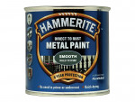 A tin of Hammerite smooth-finish metal paint, for protecting and decorating metal surfaces.
