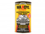 A 2.5 litre tin of Hammerite protective metal paint in black for long-lasting rust protection on ferrous metal surfaces.,
