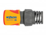 A hose or pipe fitting in metal or plastic, for connecting and sealing fluid lines in plumbing and site applications.