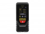 A Stanley laser distance meter with a digital display, for measuring distances and calculating areas and volumes quickly on site.