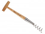 A stainless steel screw with a threaded shaft and sharp point, for general-purpose fastening applications.