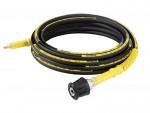 A hose or pipe fitting in metal or plastic, for connecting and sealing fluid lines in plumbing and site applications.