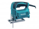 A teal and black Makita corded jigsaw with 240V orbital action and a variable-speed trigger, for cutting curves and internal shapes.