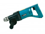 A teal and black Makita cordless drill driver with 240V a keyless chuck and variable-speed trigger, for drilling and screw driving.