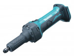 A teal and black Makita cordless angle grinder with a 18V motor, a side handle, and a wheel guard, for grinding, cutting, and surface preparation.
