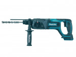 A teal and black Makita cordless SDS-Plus rotary hammer drill with 18V hammer, rotation, and chisel modes, for drilling and chiselling into concrete and masonry.