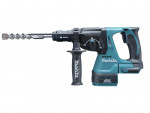 A teal and black Makita cordless SDS-Plus rotary hammer drill with 18V hammer, rotation, and chisel modes, for drilling and chiselling into concrete and masonry.