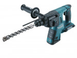 A teal and black Makita cordless combi drill with an 36V motor, a 13mm keyless chuck, and hammer, drill, and screwdriver modes.