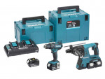 A teal and black Makita 18V 5.0AH lithium-ion slide-pack battery, compatible with the Makita cordless tool range.