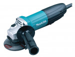 A teal and black Makita corded angle grinder with a 240V motor, a side handle, and a wheel guard, for grinding, cutting, and surface preparation.