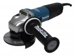 A teal and black Makita corded angle grinder with a 240V motor, a side handle, and a wheel guard, for grinding, cutting, and surface preparation.