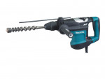 A teal and black Makita cordless SDS-Max rotary hammer drill with 110V hammer, rotation, and chisel modes, for drilling and chiselling into concrete and masonry.