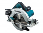 A teal and black Makita corded circular saw with a 240V motor, an adjustable bevel plate, and a blade guard, for ripping and cross-cutting timber.