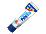 A tub of ready-mixed filler with a smooth white consistency, for repairing cracks and holes in plaster, timber, and masonry.