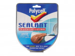 A cartridge of white flexible acrylic sealant for sealing gaps around door and window frames and skirtings.,