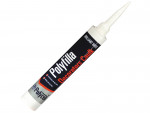 A 290ml cartridge of white flexible acrylic sealant for sealing gaps around door and window frames and skirtings.,