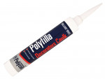 A 380ml tub of ready-mixed filler with a smooth white consistency, for repairing cracks and holes in plaster, timber, and masonry.