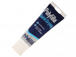 A 330g tub of ready-mixed filler with a smooth white consistency, for repairing cracks and holes in plaster, timber, and masonry.