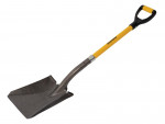 A Roughneck short-handled square-bladed spade with a steel blade and a wooden or fibreglass shaft, for general digging work.