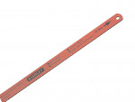 A hacksaw with a metal frame, adjustable blade tension, and a pistol-grip handle, for cutting metal bar, pipe, and conduit.