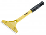 A Stanley hand tool with a metal working end and an ergonomic handle, designed for general construction and maintenance tasks.