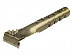A Stanley hand tool with a metal working end and an ergonomic handle, designed for general construction and maintenance tasks.