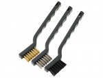 A brush with natural or synthetic bristles and an ergonomic handle, for applying coatings or cleaning surfaces.