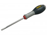 A Stanley multi-tip screwdriver with a comfort-grip handle and a hardened steel tip, for general assembly and fastening work.
