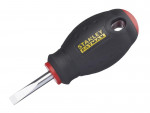 A Stanley multi-tip screwdriver with a comfort-grip handle and a hardened steel tip, for general assembly and fastening work.