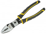 A pair of Stanley combination pliers with serrated flat jaws, a pipe-gripping section, and a side cutter, for general gripping work.