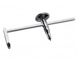 A steel drywall screw with a bugle head and fine threads, designed for fixing plasterboard to timber or metal studwork.