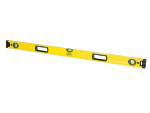 A Stanley 180cm spirit level with an extruded aluminium body and accurate vials, for checking horizontal and vertical alignment.