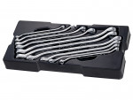 A Stanley spanner or wrench in chrome vanadium steel, for tightening and loosening nuts and bolts.