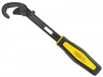 A Stanley spanner or wrench in chrome vanadium steel, for tightening and loosening nuts and bolts.