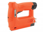 A None cordless nail gun with 12V a magazine feed and safety tip, for driving nails quickly in timber framing and carpentry.
