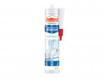 A 274g cartridge of white flexible acrylic sealant for sealing gaps around door and window frames and skirtings.,