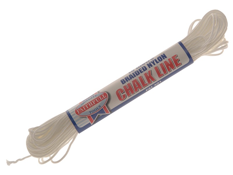 Faithfull FAI301 301 Braided Nylon Chalk Line 18m (Box 12)