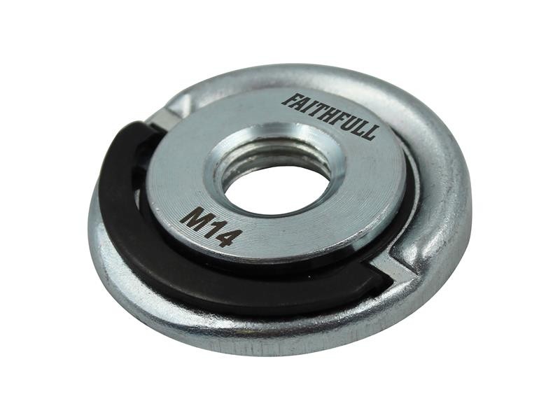 A steel M14 hex nut with an internally threaded profile, for use with a matching bolt or threaded rod.
