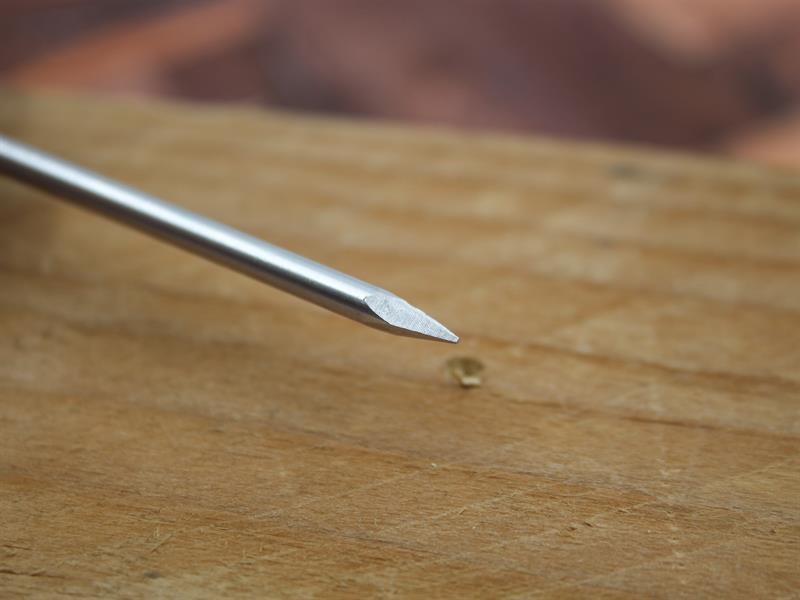 A steel wire nail with a flat head and a smooth shank, for general-purpose timber fastening.