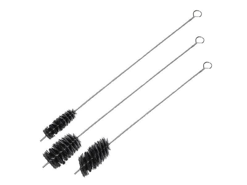 A brush with natural or synthetic bristles and an ergonomic handle, for applying coatings or cleaning surfaces.