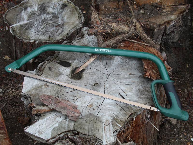 A saw with a hardened blade and a comfortable handle, for cutting timber, metal, or masonry.