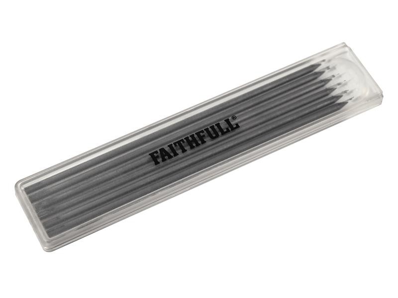 Faithfull FAICPLRRFILB Black Pencil Marking Refill Pack, 6 Piece