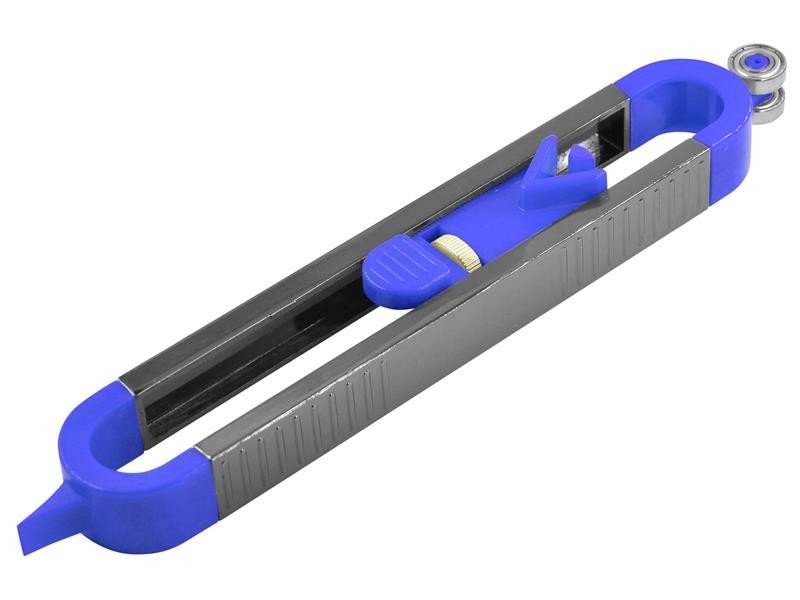 A Faithfull needle file with a hardened steel abrasive surface and a turned wooden or synthetic handle, for shaping and deburring metal.