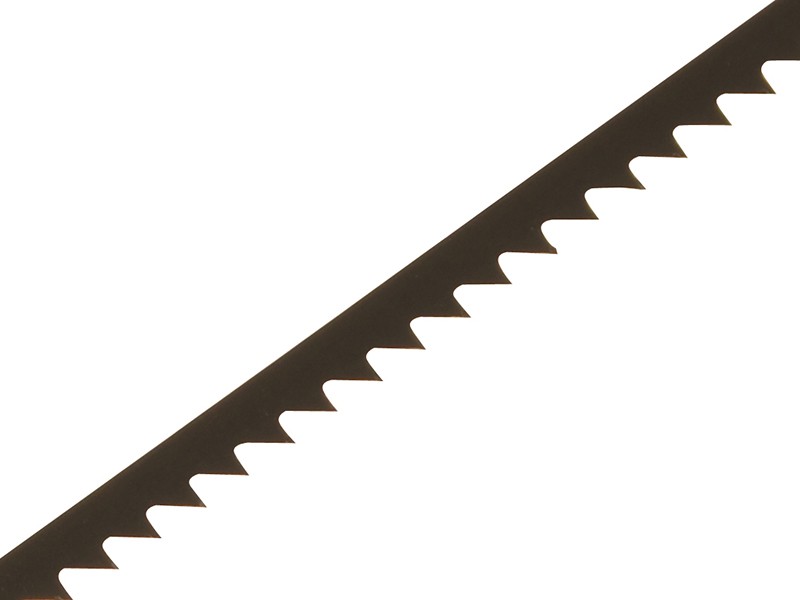 A saw with a hardened blade and a comfortable handle, for cutting timber, metal, or masonry.