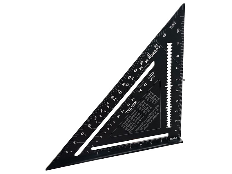 A precision steel try square with a hardened blade and a machined stock, used for checking and marking right angles in woodworking and metalwork.