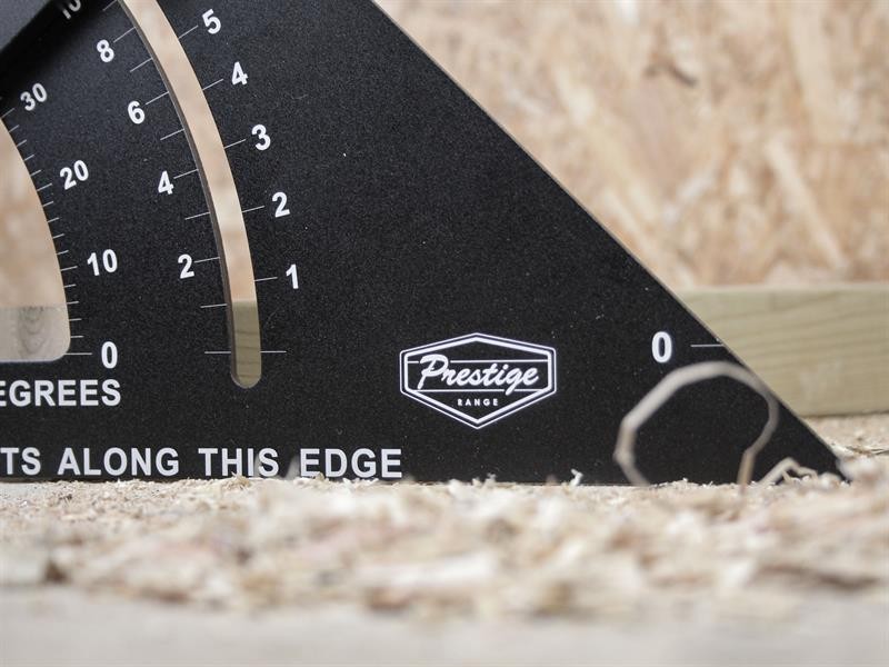 A precision steel try square with a hardened blade and a machined stock, used for checking and marking right angles in woodworking and metalwork.