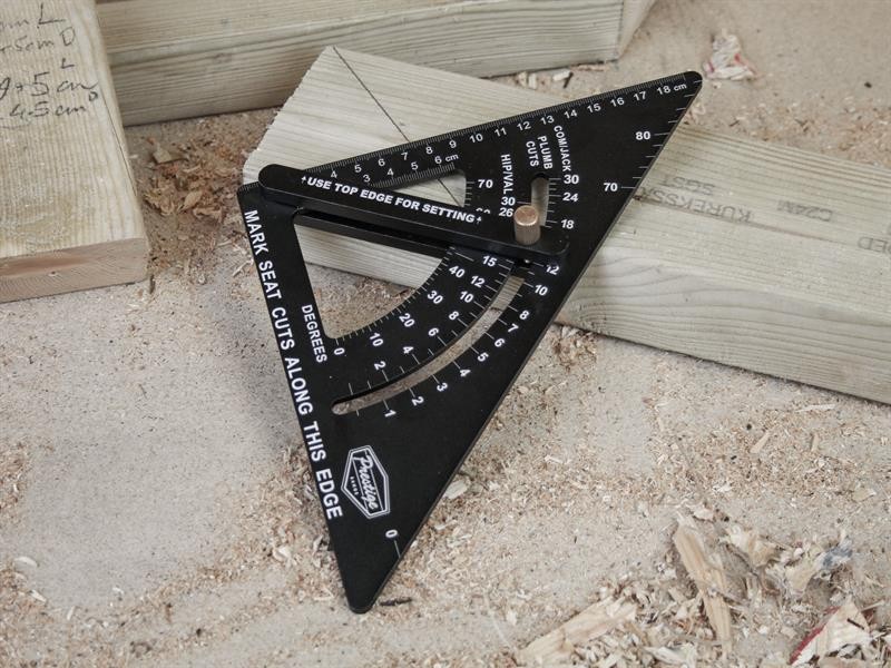 A precision steel try square with a hardened blade and a machined stock, used for checking and marking right angles in woodworking and metalwork.