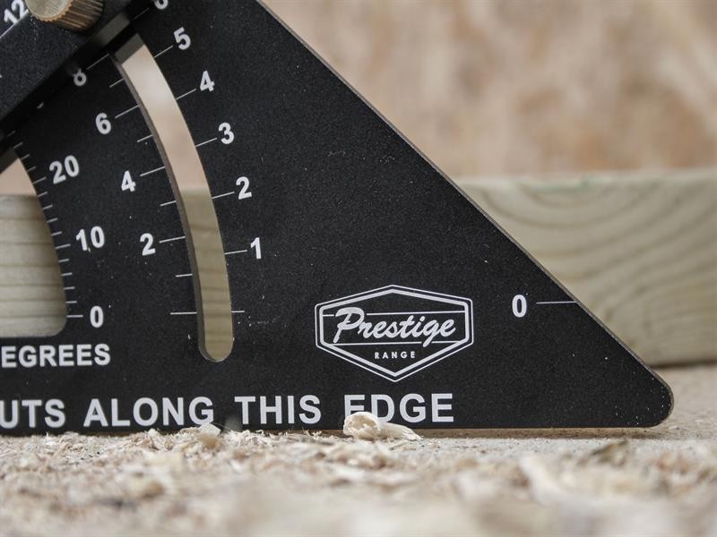 A precision steel try square with a hardened blade and a machined stock, used for checking and marking right angles in woodworking and metalwork.