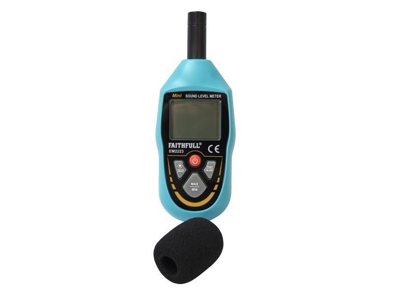 A Faithfull  spirit level with an extruded aluminium body and accurate vials, for checking horizontal and vertical alignment.